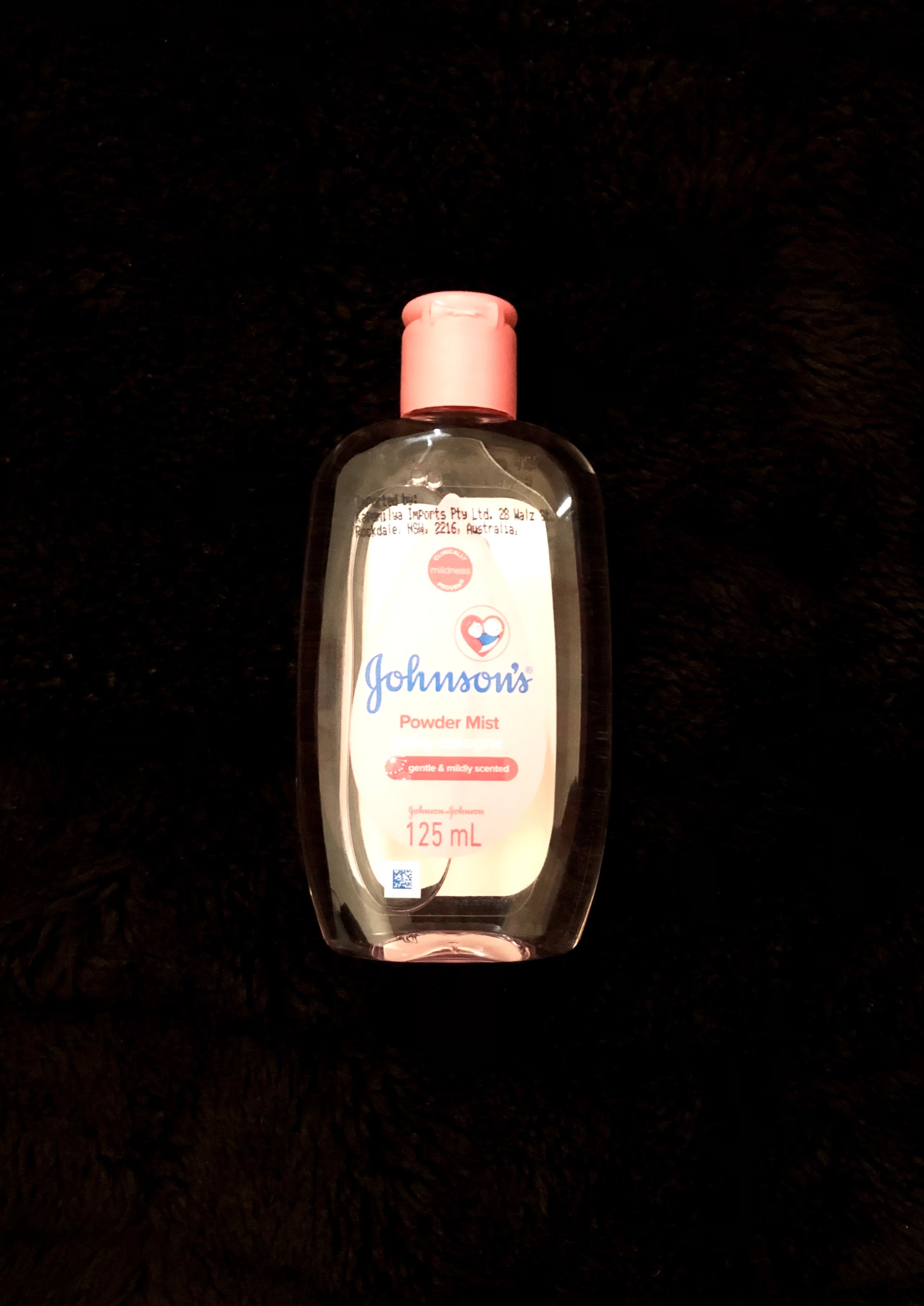 Johnson's baby cologne powder mist 125ml top